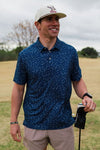 Performance Polo - Navy Speckled