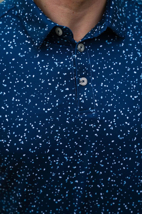 Performance Polo - Navy Speckled