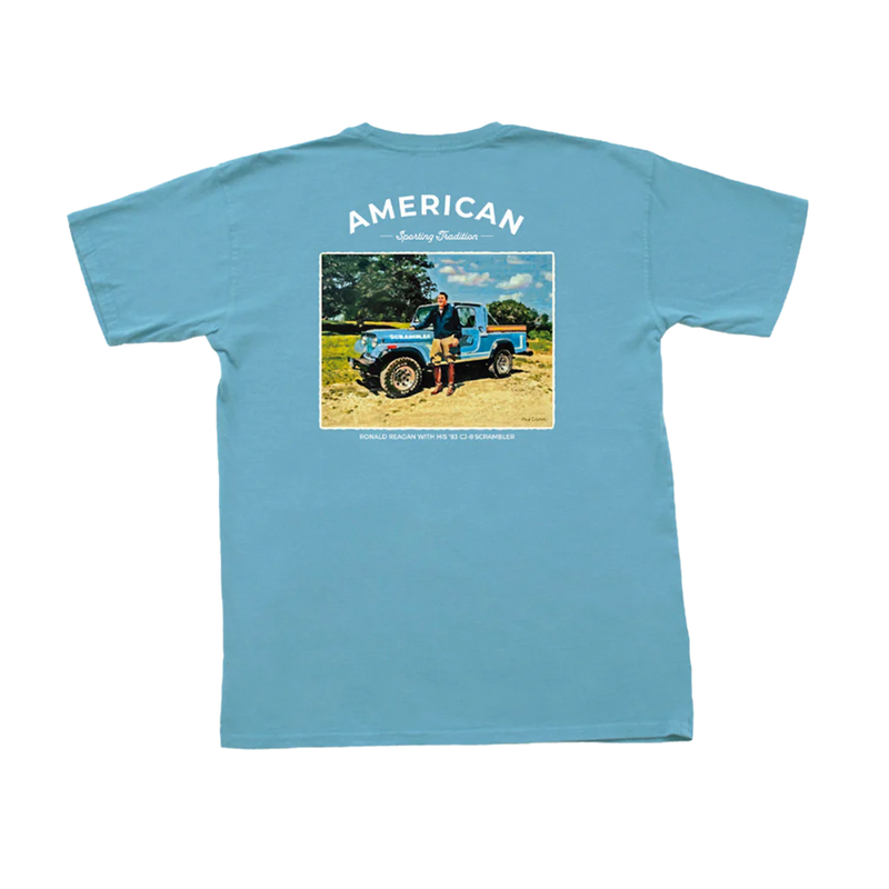 American Co Reagan Scrambler Short Sleeve Pocket Tee - Slate