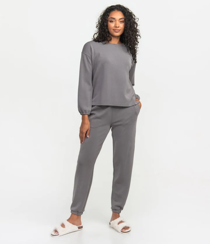 Buttery Soft Bella Lounge Joggers WASHED CHARCOAL
