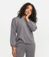 BUTTERY SOFT BELLA LOUNGE TOP WASHED CHARCOAL