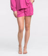 Ribbed Modal Cool Touch Shorts Vivid Rose