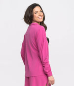 Ribbed Modal Cool Touch Top Vivid Rose