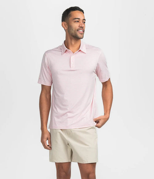 Heather Madison Stripe Polo - Conch Shell