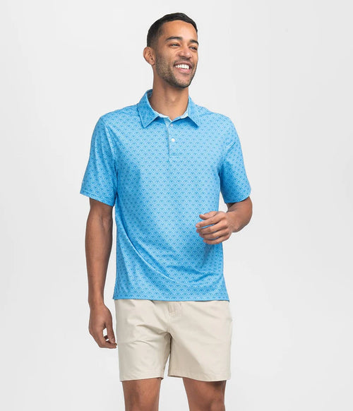 Sapphire Spring Printed Polo - Sapphire Spring