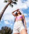 NYM DENIM SHORTS BRIGHT WHITE