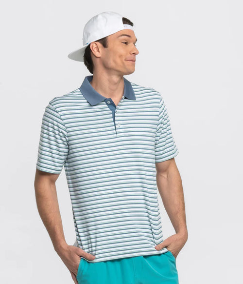 SOMERSET STRIPE POLO OFF COURSE