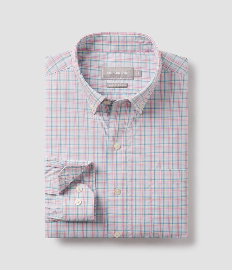 Magnolia Plaid LS - Pacific Cooler