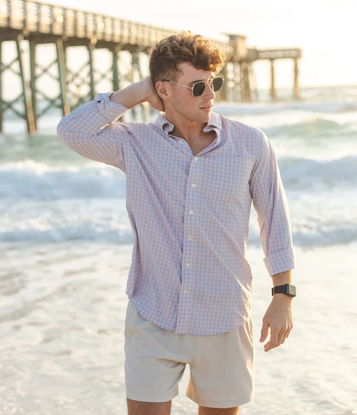 SUMMER SANDS CHECK LS