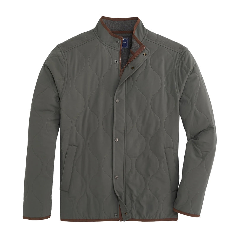 Candler Quilted Coat Gunmetal