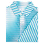 BREAK STRIPE PERFORMANCE POLO Petit Four/White