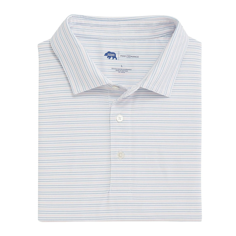Driver Stripe Performance Polo DUSTY BLUE