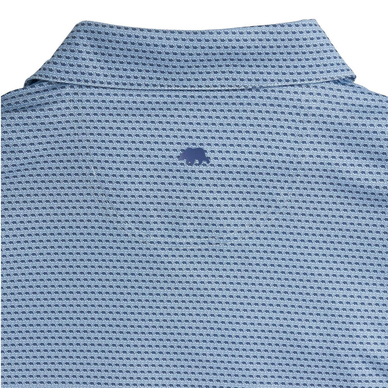 Tour Logo Printed Performance Polo DUSTY BLUE