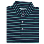 NAVY/ETHER/DEEP GRASS_FAIRWAY STRIPE PERFORMANCE POLO