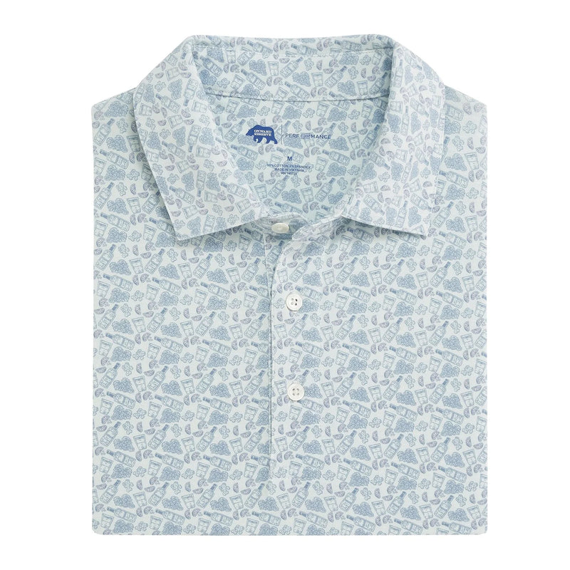 Transfusion Printed Icon Polo Wan Blue