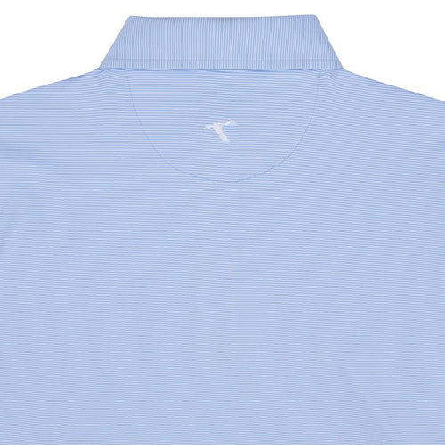 HERITAGE BLUE PINSTRIPE PERFORMANCE POLO