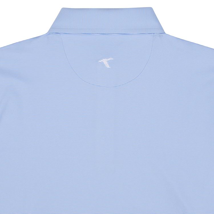 HERITAGE BLUE PINSTRIPE PERFORMANCE POLO