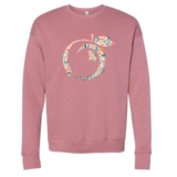 FLORAL PEACH SWEATSHIRT MAUVE
