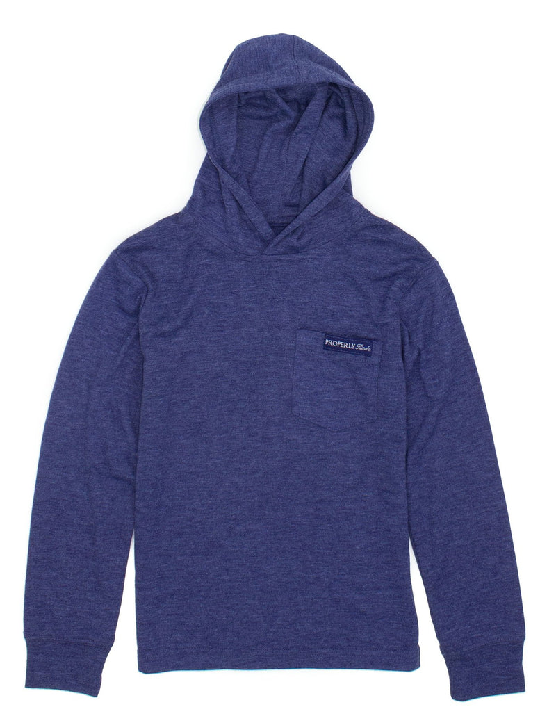 LD PORTLAND HOODIE NAVY HEATHER