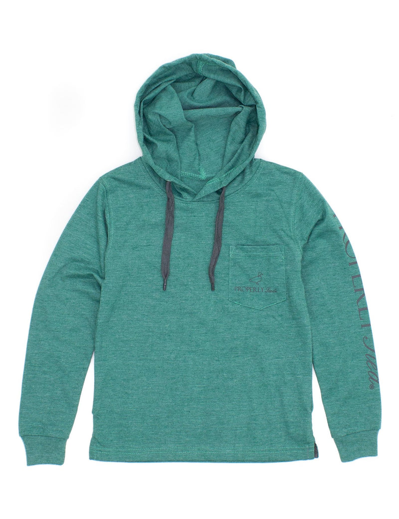 LD GULF HOODIE HUNTER HEATHER