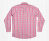 Shores Windowpane Performance Dress Shirt PINK AND NAVY