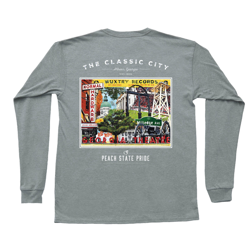 Classic City Establishments Long Sleeve Tee | Gray