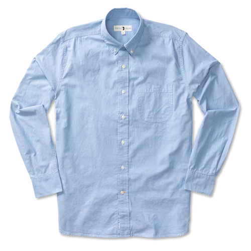 Cotton Oxford Sport Shirt Morris Solid BLUE