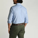 Cotton Oxford Sport Shirt Morris Solid BLUE