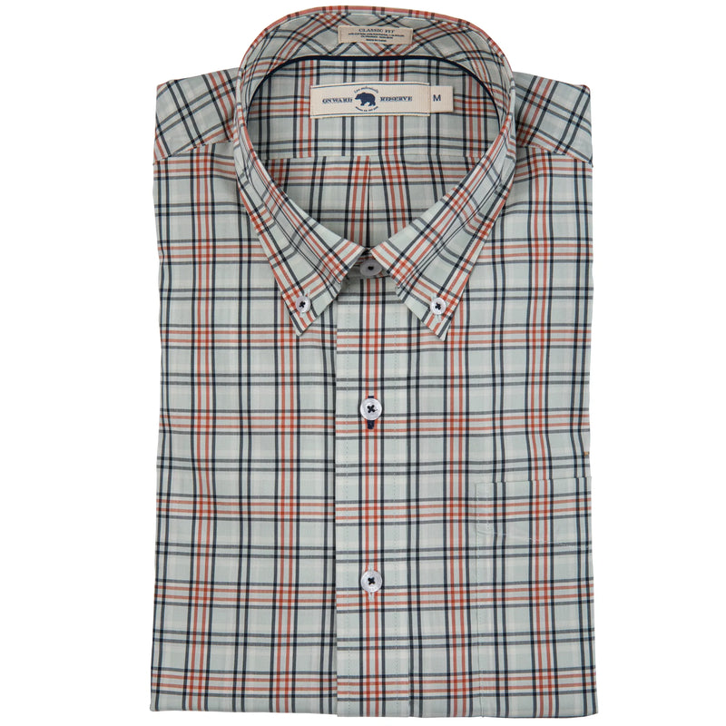 Smoke Hudson Quad Classic Fit Button Down