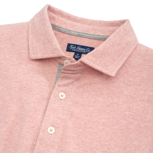 Heathered Beacham Polo Heathered Vintage Pink