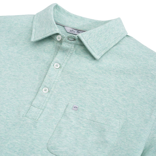 Heathered Barco Slub Polo Surf