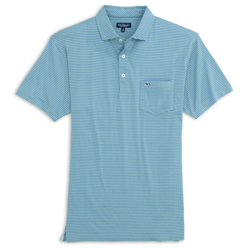 Shellbine Stripe Polo Mystic Blue