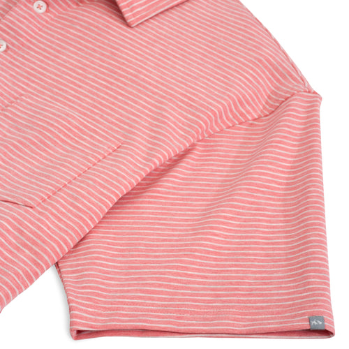 Melange Stripe Polo SHRIMP