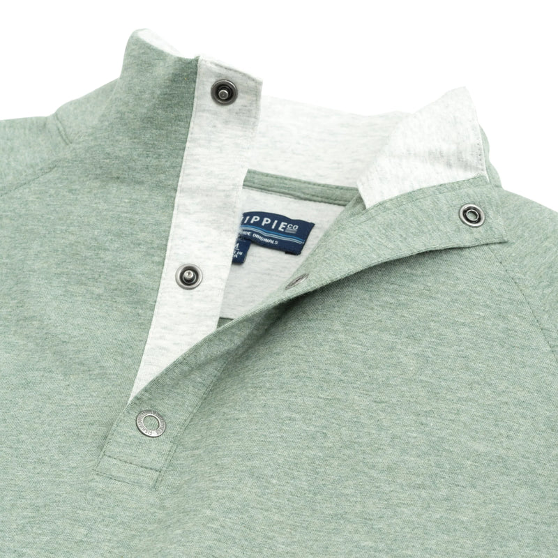 Beacham Henley Pullover Sage Heather