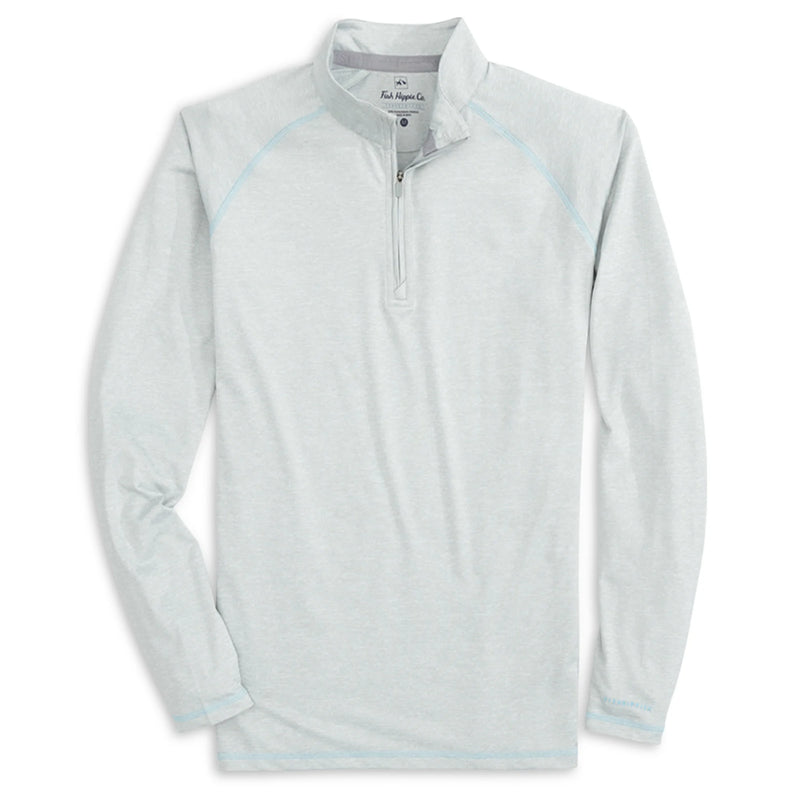 Heather Streak Boden 1/4 Zip Chrome