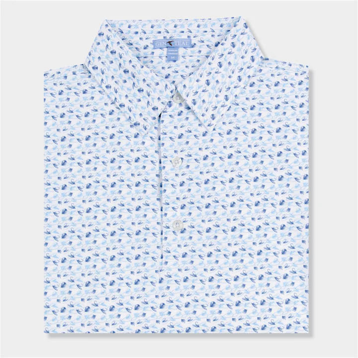 Coastal Flies brrr Printed Performance Polo