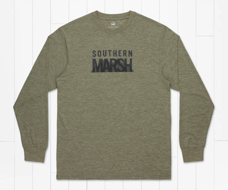 FieldTec™ Heathered Performance Tee - Marsh Mountains - Long Sleeve