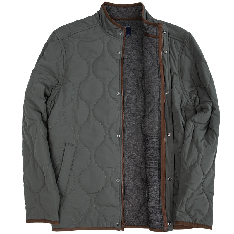 Candler Quilted Coat Gunmetal
