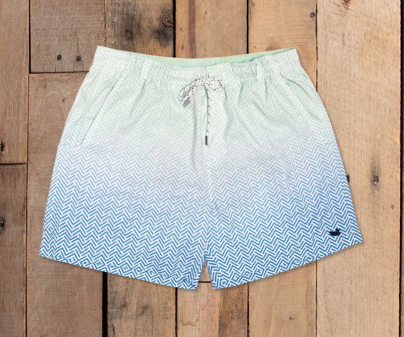 Dockside Swim Trunk - Herringbone Fade