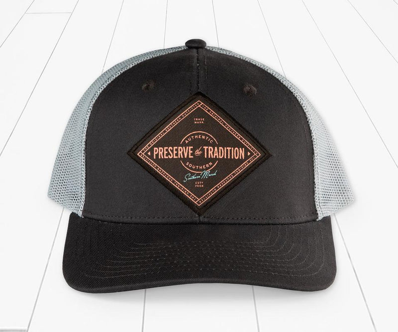 Retro Trucker Hat - Southern Tradition MIDNIGHT GREY