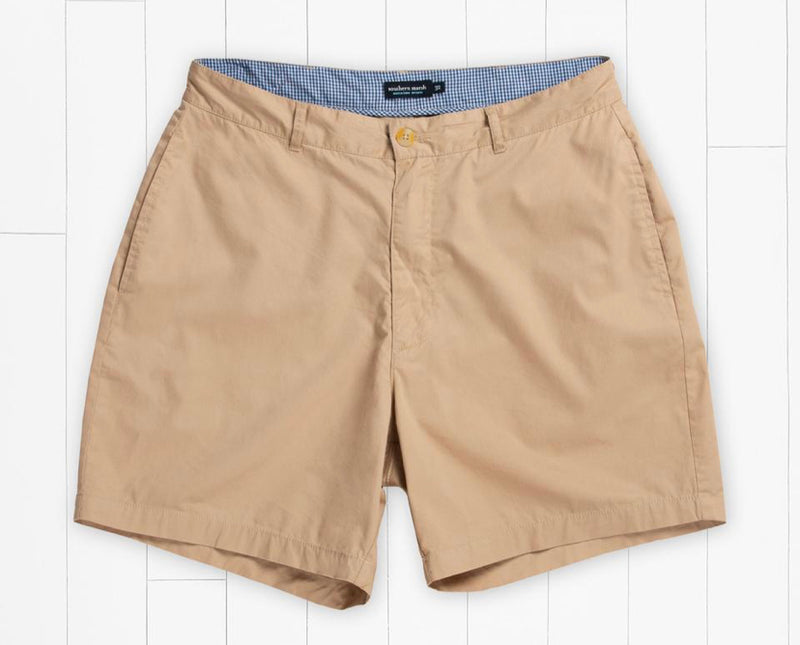 Windward Summer Short - 6in. Flat Front- Khaki