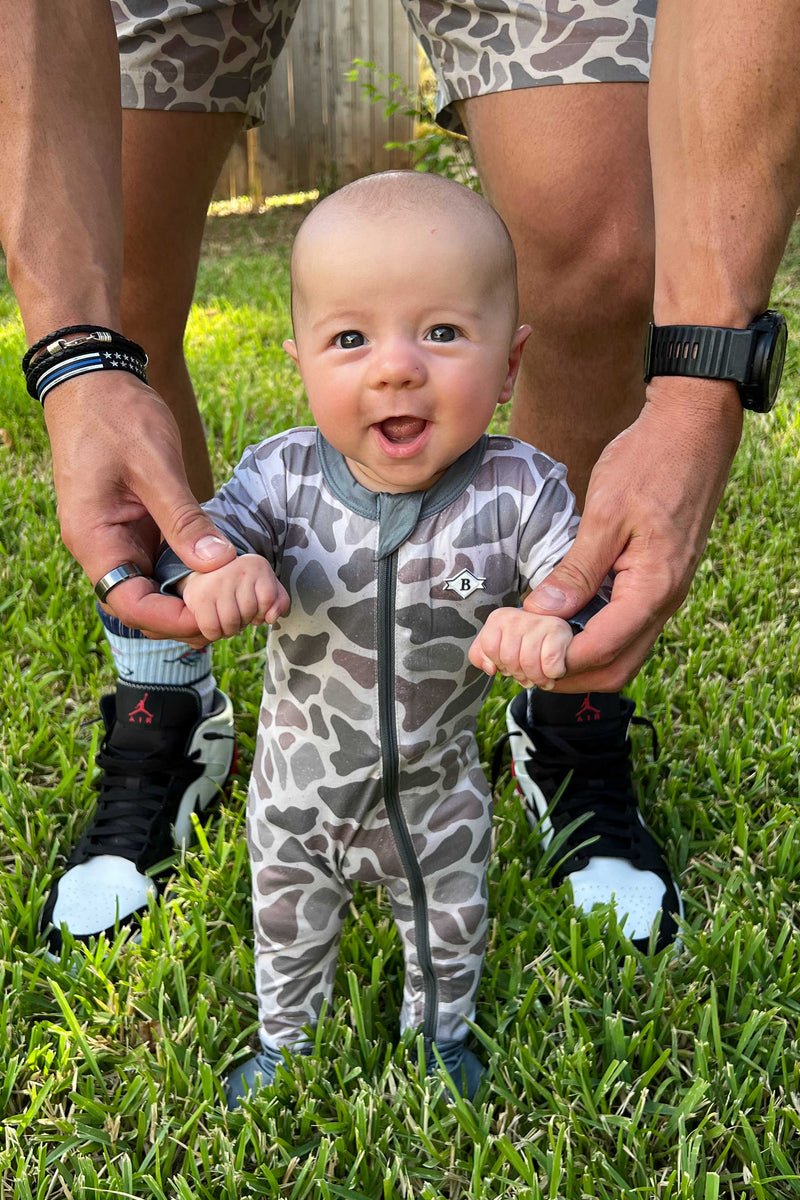 BABY ONESIE- Classic Deer Camo