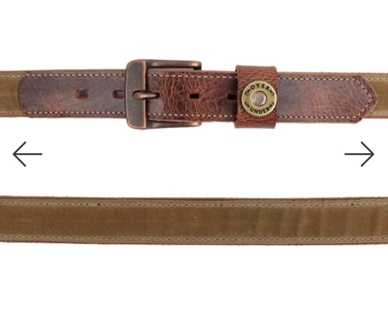 The Field Tan Waxed Canvas Belt