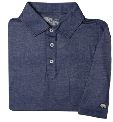 LOYALTY VINTAGE SOLID POLO NAVY