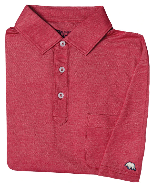 LOYALTY VINTAGE SOLID POLO RED