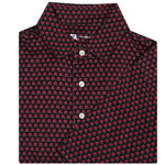UGA Helmet Printed Polo BLACK