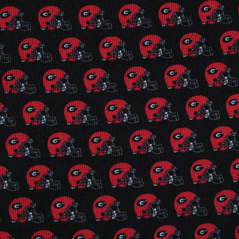 UGA Helmet Printed Polo BLACK