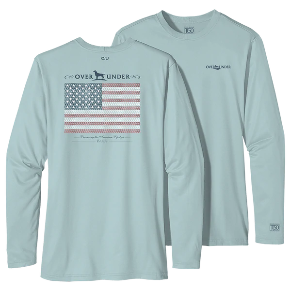 L/S Tidal Tech Lab Flag Arctic Blue