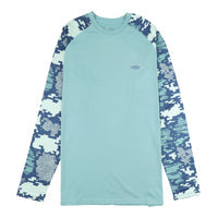 TACTICAL LS PERFORMANCE SHIRT TEAL DIGI CAMO