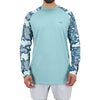 TACTICAL LS PERFORMANCE SHIRT TEAL DIGI CAMO